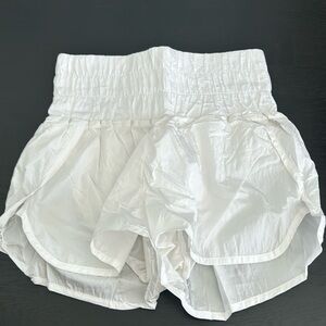 Free people white high waisted shorts